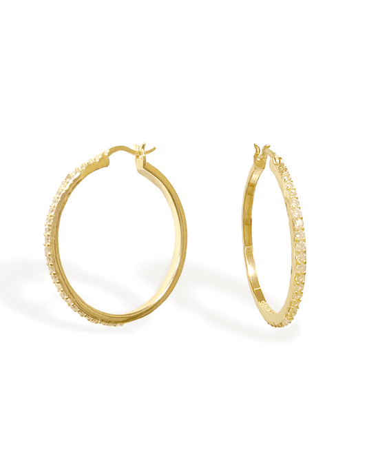 The Pave Stunner Hoop