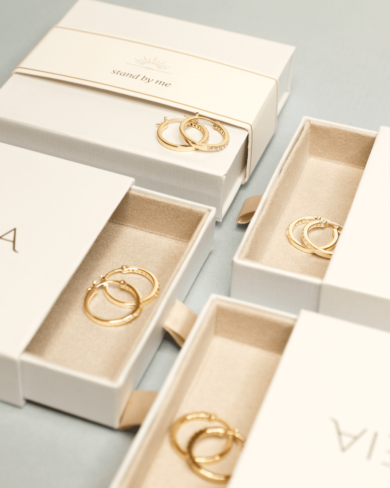 Pavé Midi Hoops - Bridal Bundle