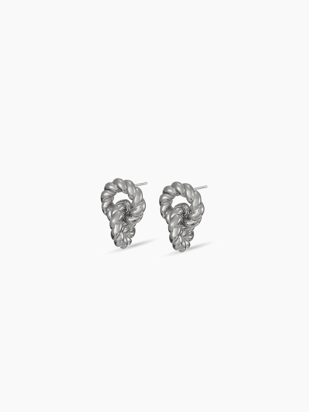 Interlocking Cable Stud Earrings