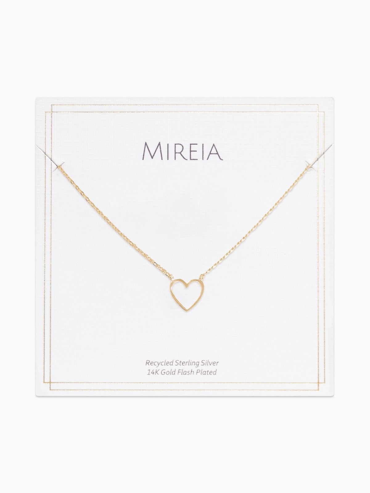 Open Heart Pendant Necklace