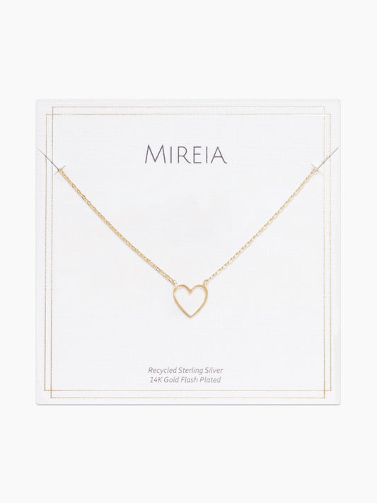 Open Heart Pendant Necklace