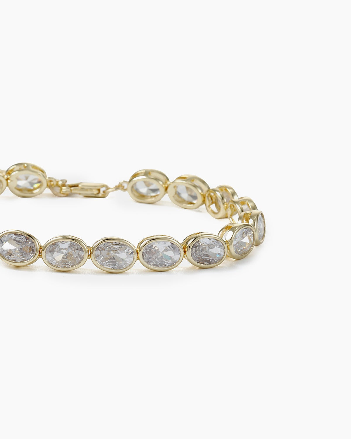 Oval CZ Tennis Bracelet