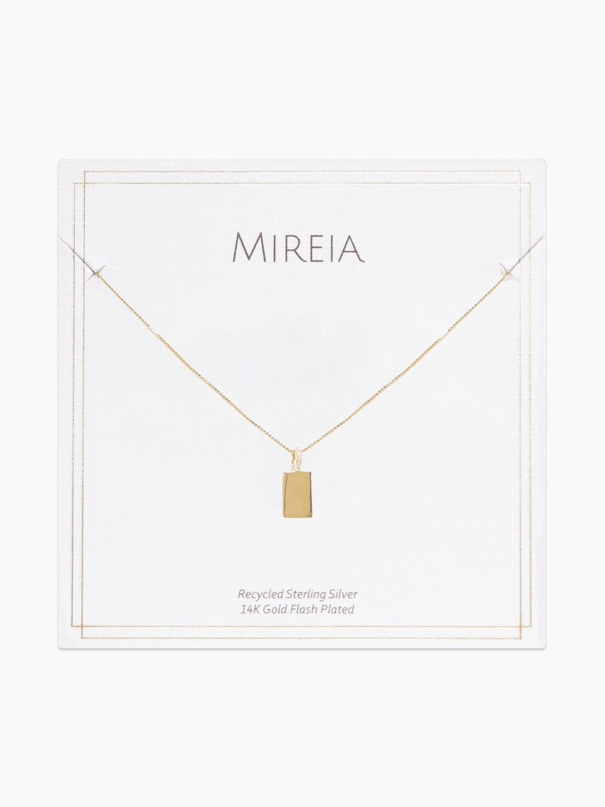 Pavé Bail Tag Necklace