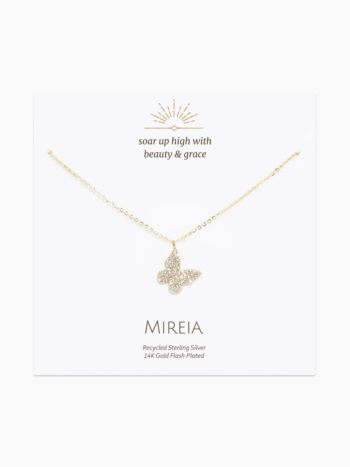 Pavé Butterfly Necklace