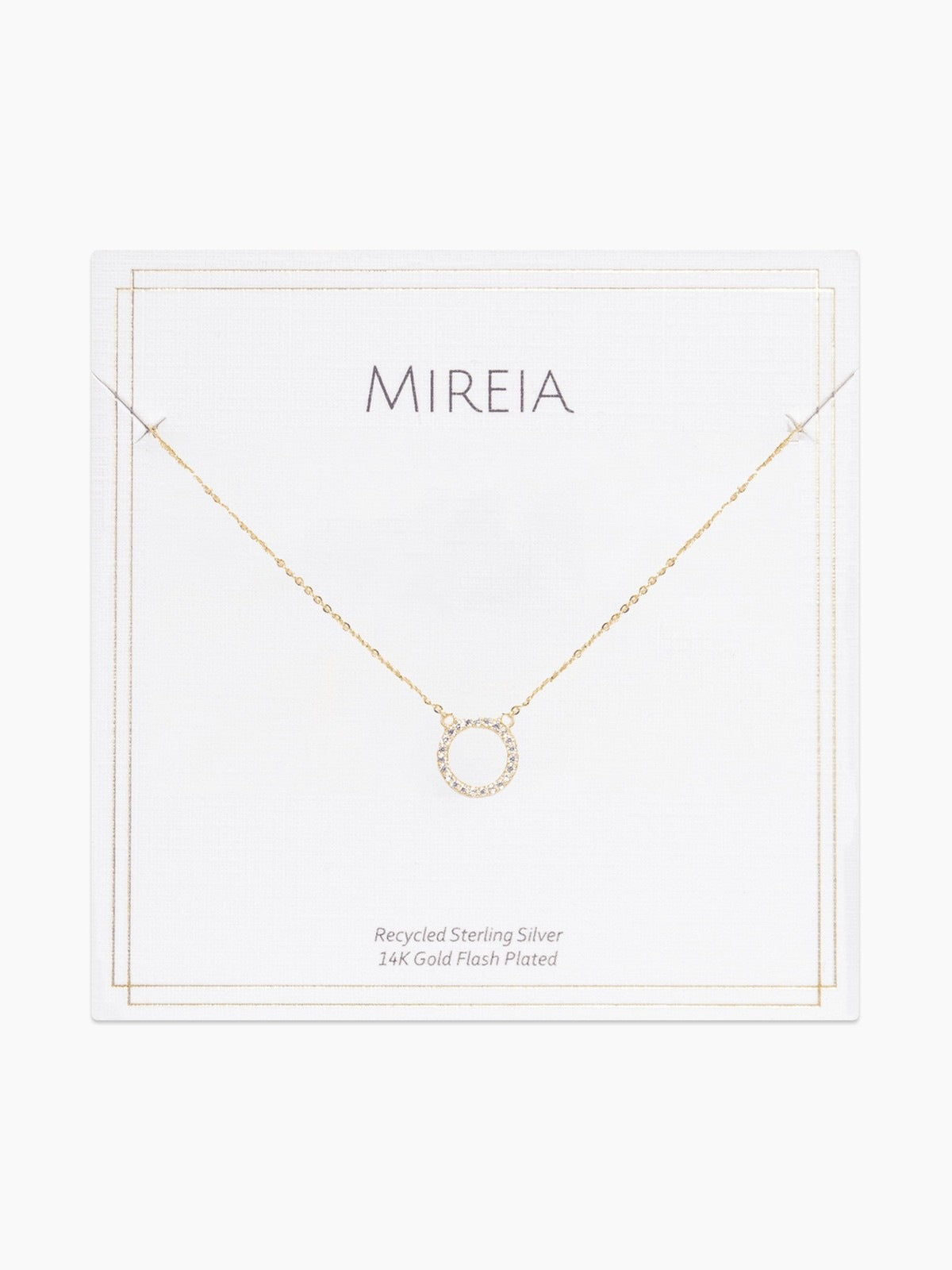 Pavé Circle Pendant Necklace