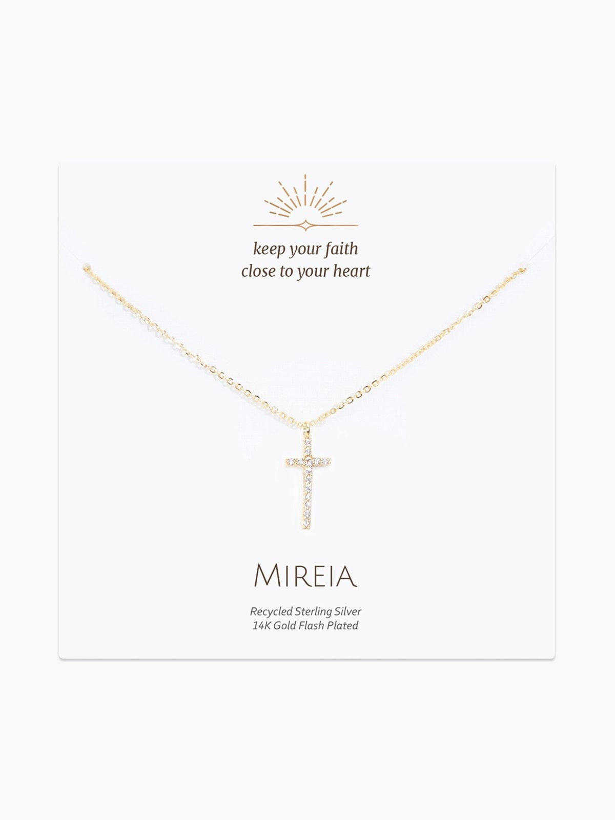 Pavé Cross Pendant Necklace