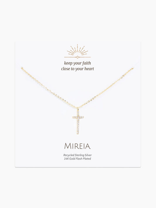 Pavé Cross Pendant Necklace
