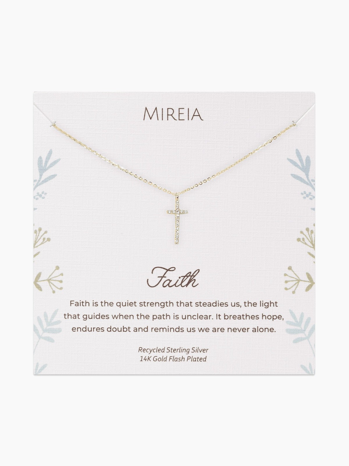 Pavé Cross Pendant Necklace - Celebrate Your Faith