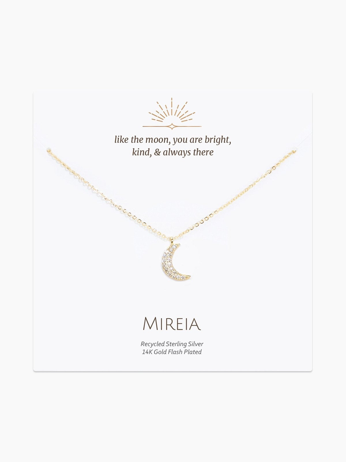 Pavé Moon Necklace