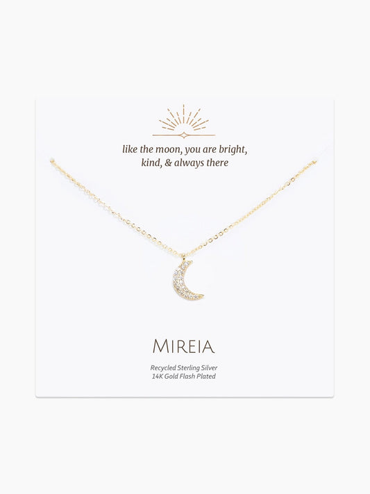 Pavé Moon Necklace
