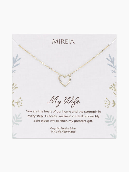 Pavé Open Heart Necklace – A Symbol of Love