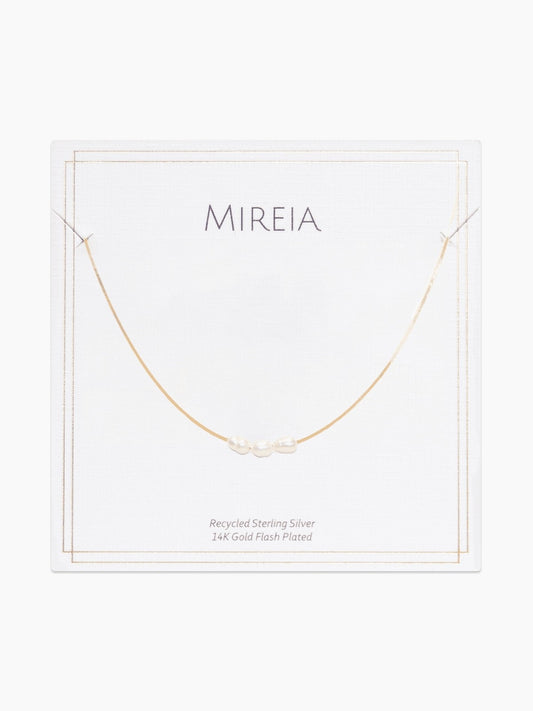 Petite Freshwater Pearl & Chain Necklace