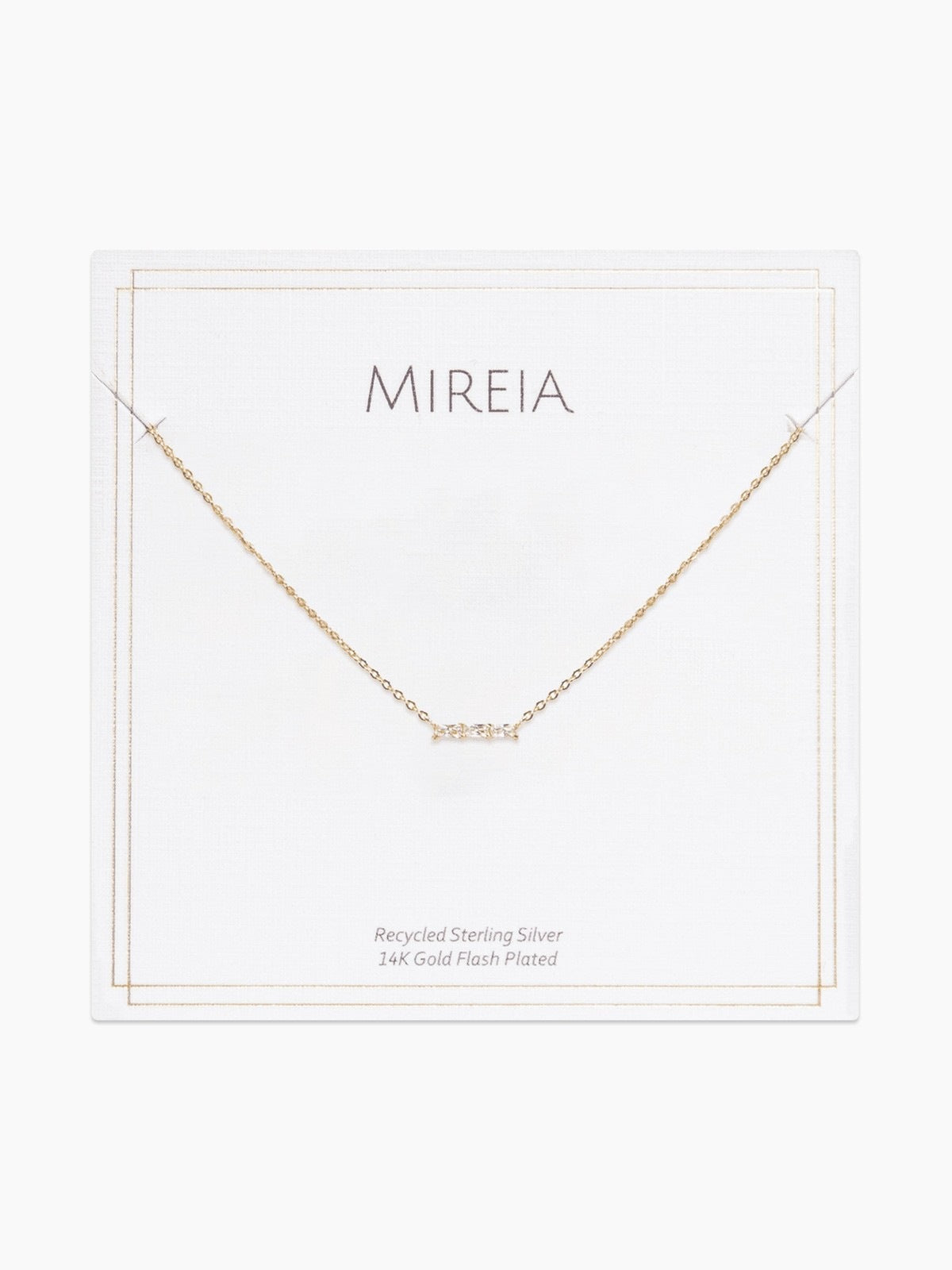 Petite Pave Bar Necklace