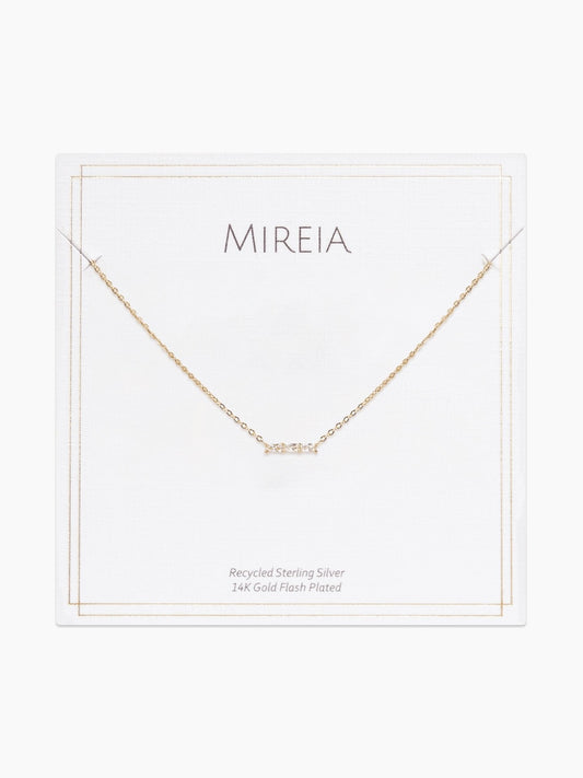 Petite Pave Bar Necklace