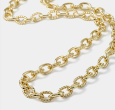 Petite Interlocking Twisted Cable Adjustable Necklace