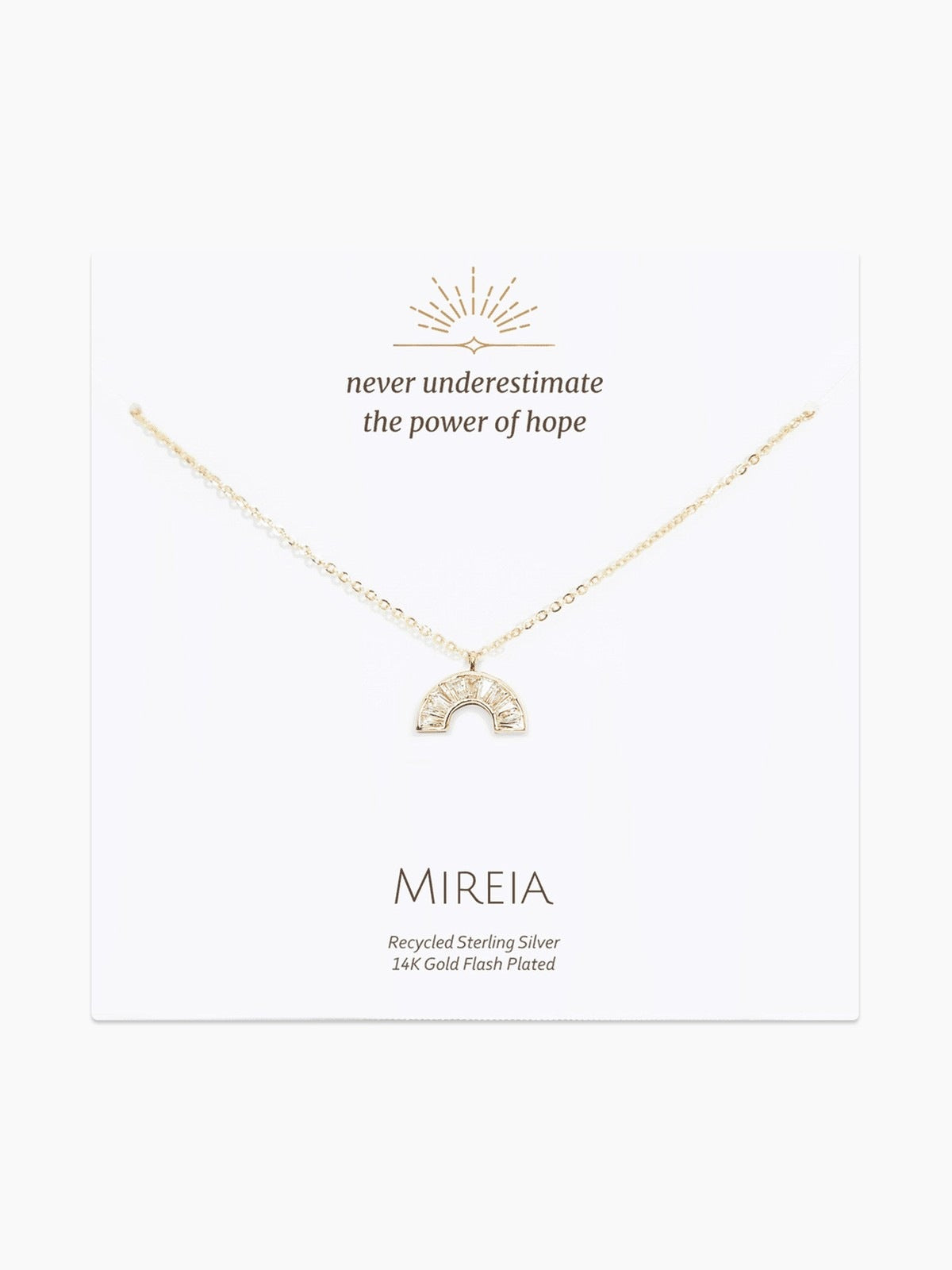 Rainbow Pendant Necklace