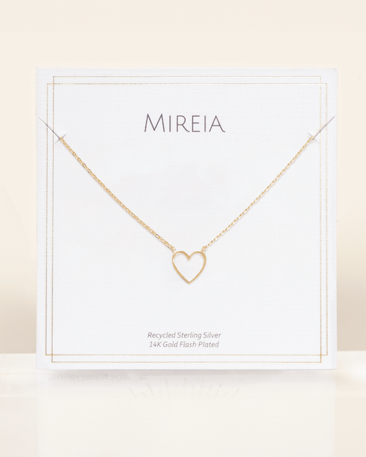 Open Heart Pendant Necklace