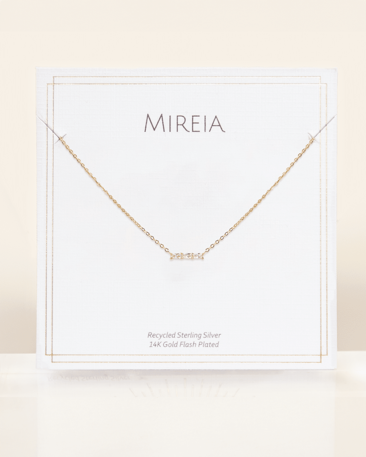 Petite Pave Bar Necklace