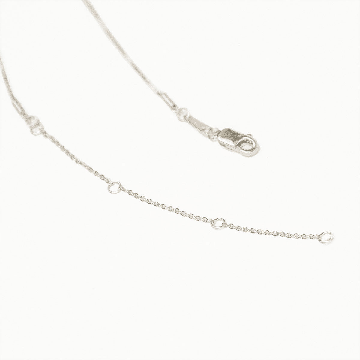 Pavé Initial Necklace - Silver