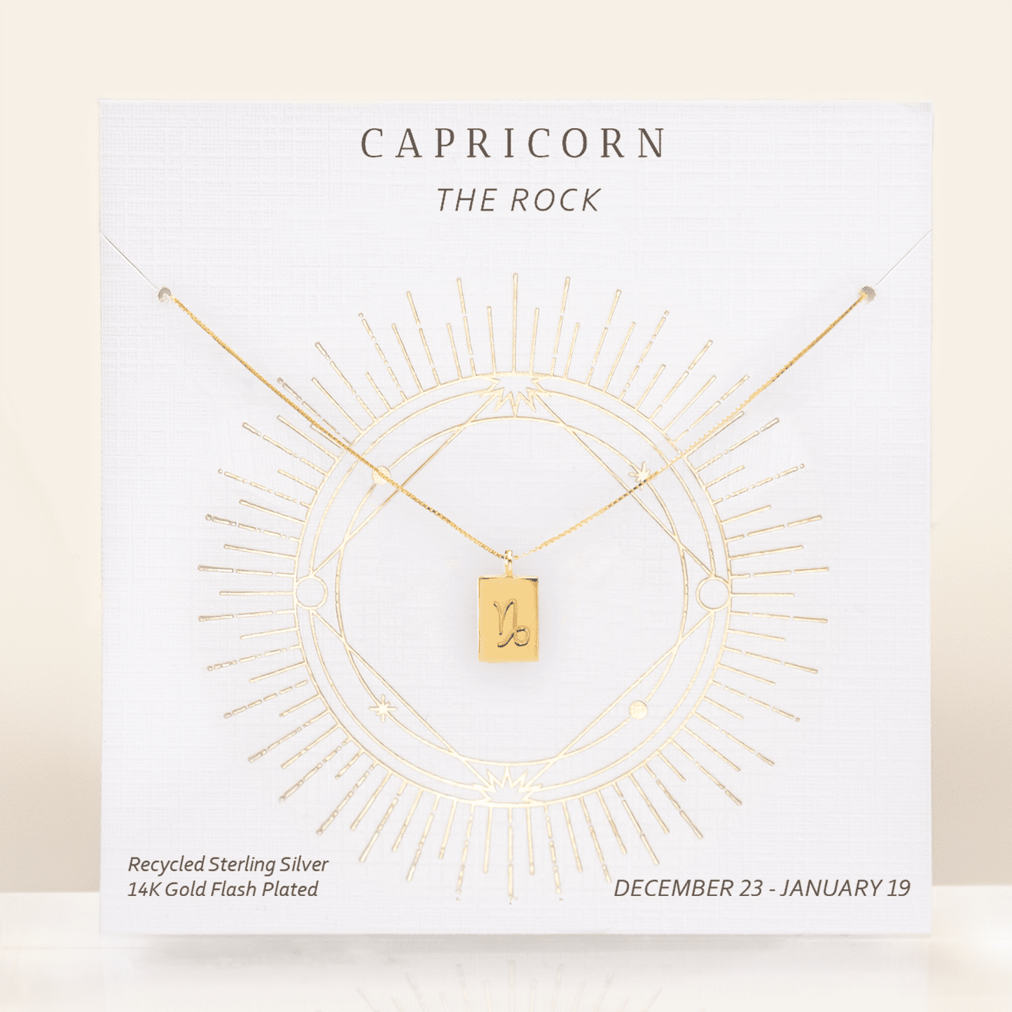 Zodiac Tag Necklace