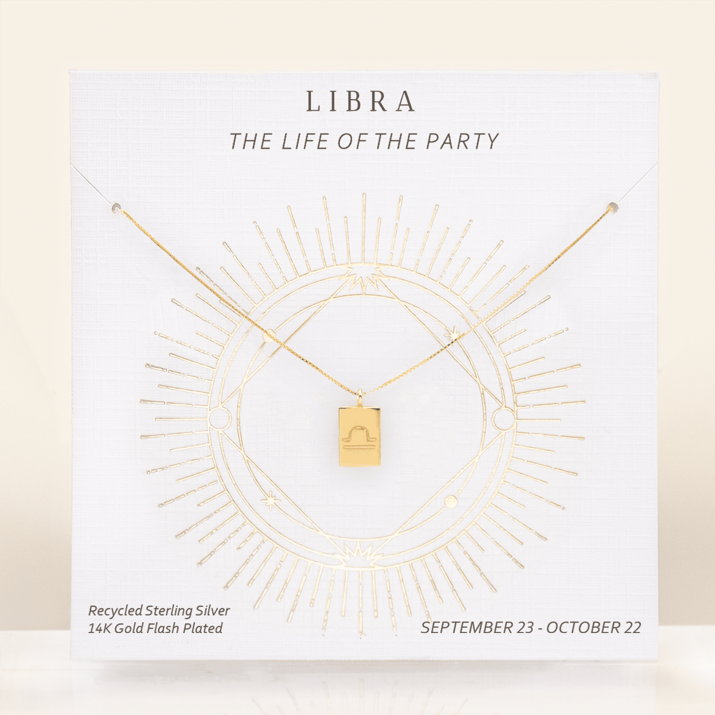 Zodiac Tag Necklace