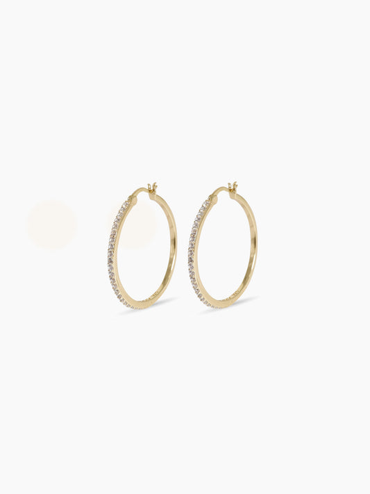 The Pavé Stunner Hoop