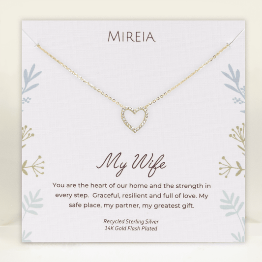 Pavé Open Heart Necklace – A Symbol of Love