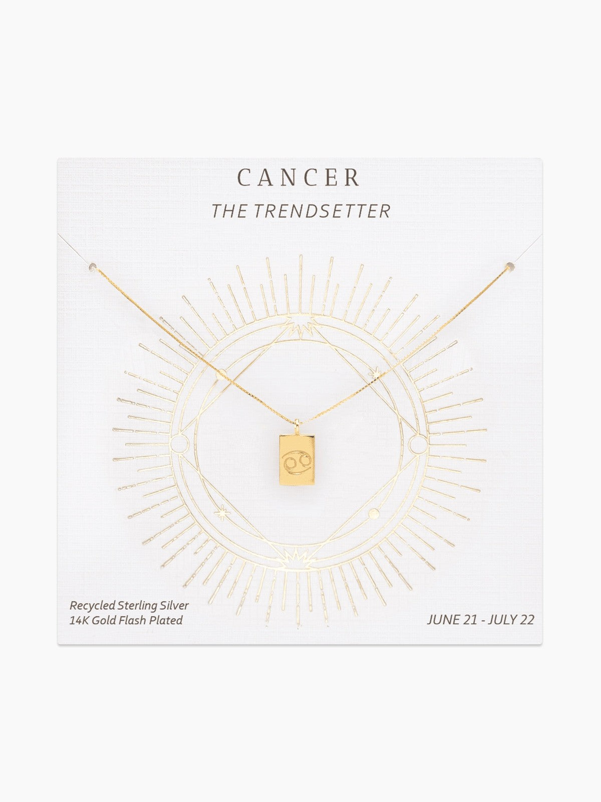 Zodiac Tag Necklace