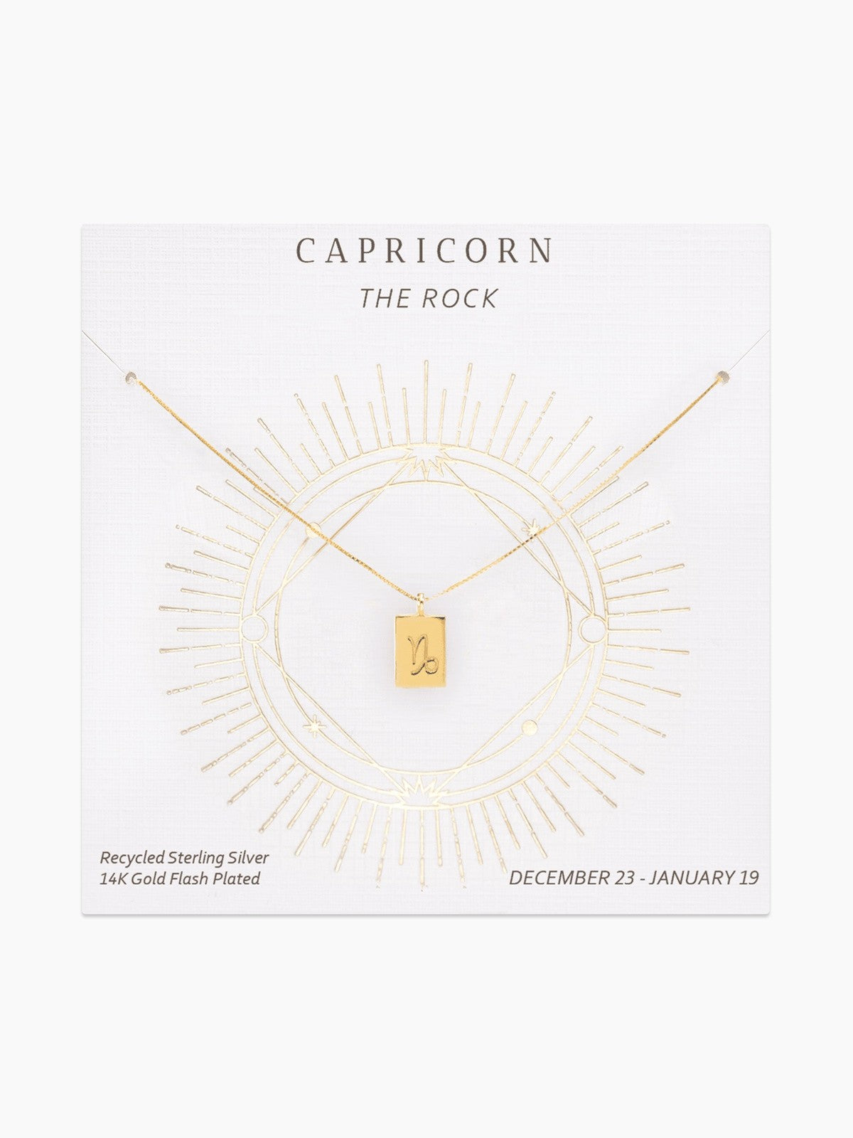 Zodiac Tag Necklace