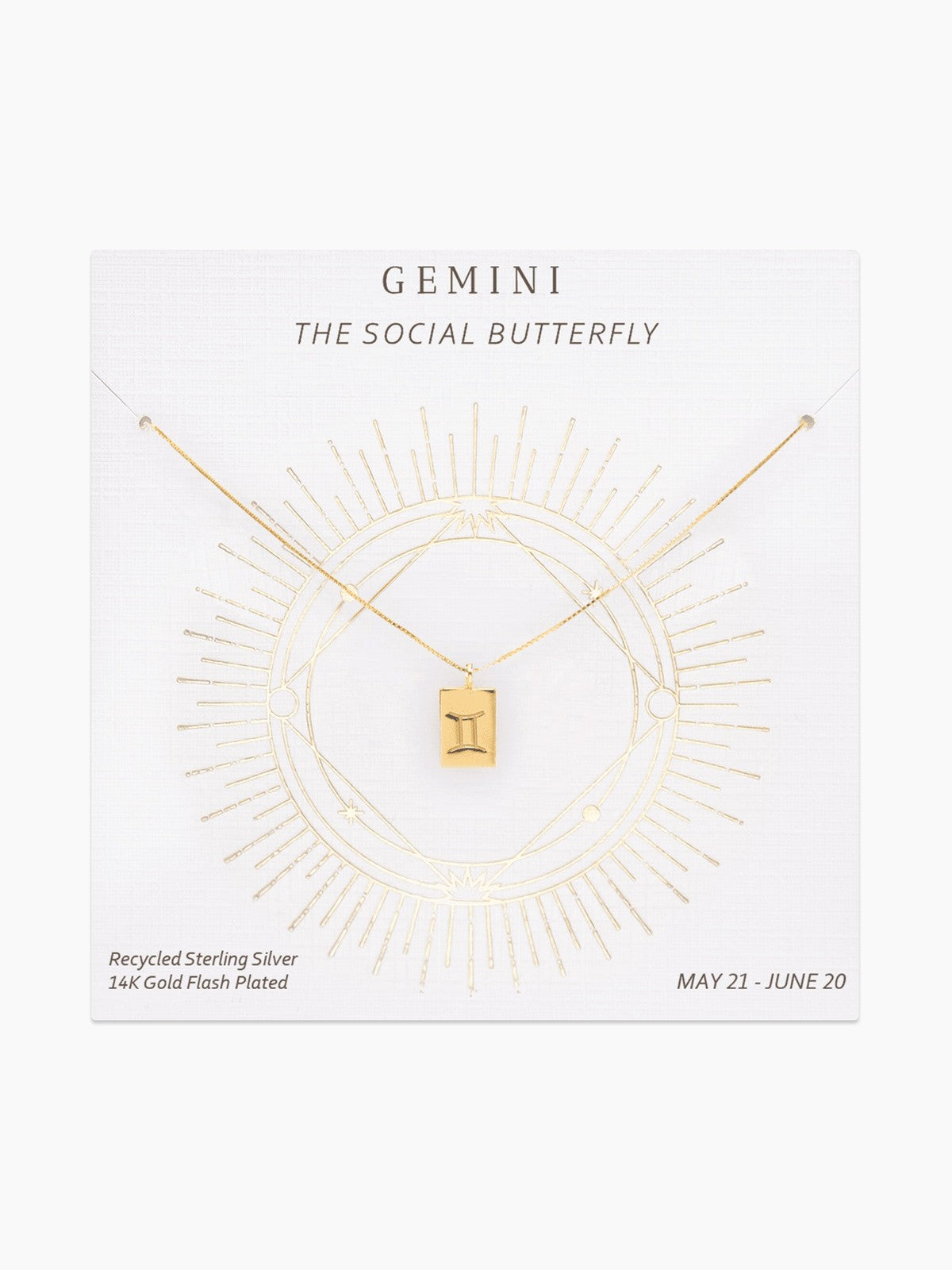 Zodiac Tag Necklace