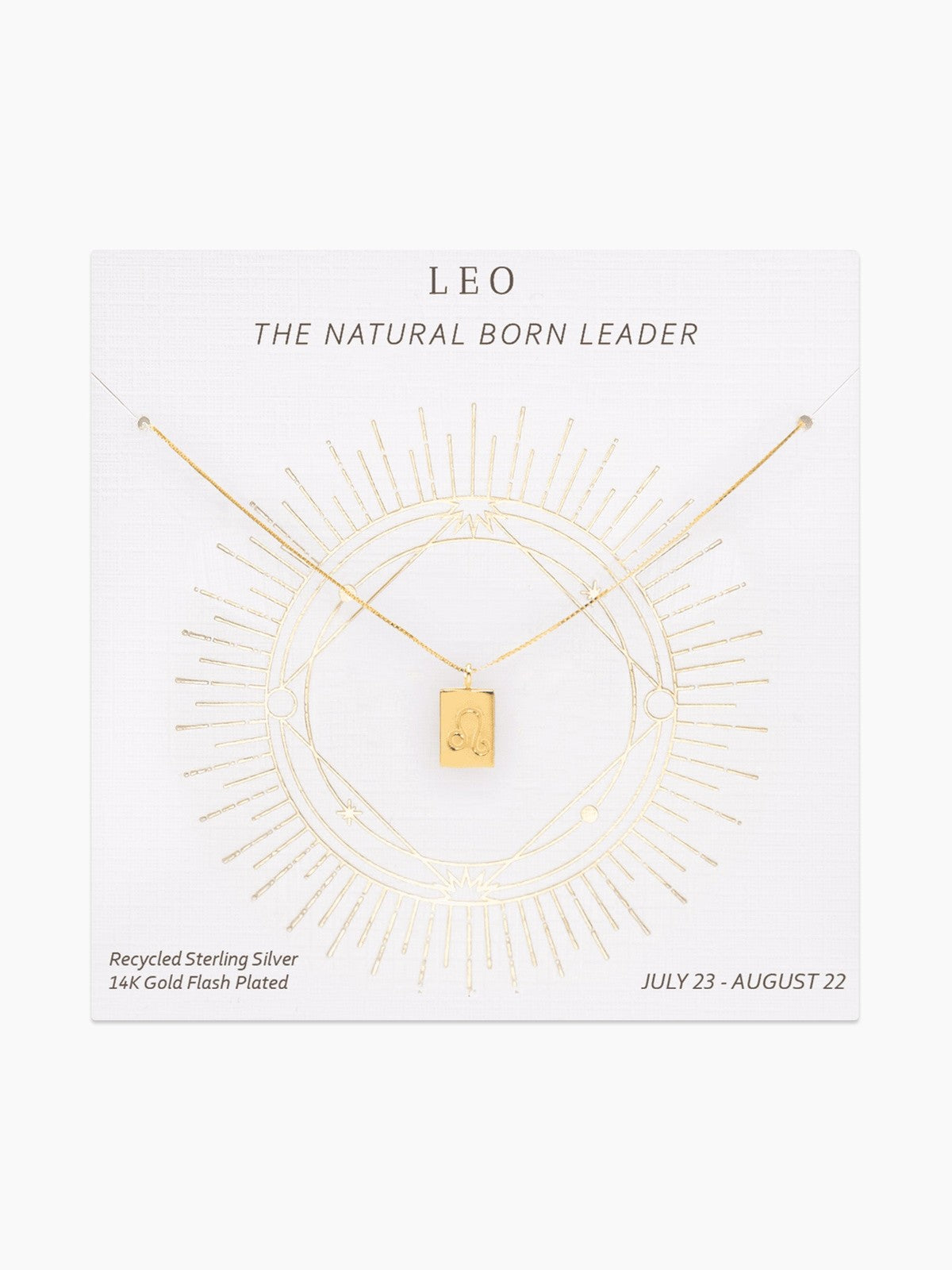 Zodiac Tag Necklace