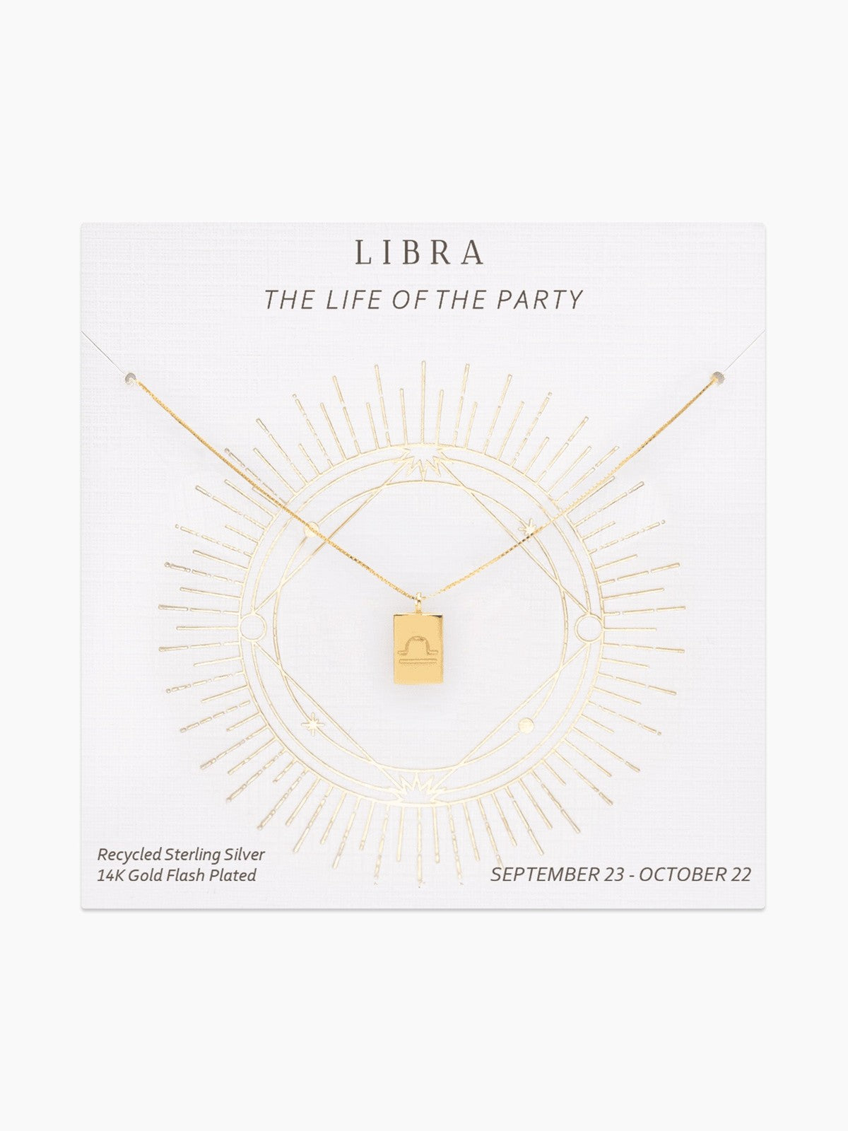 Zodiac Tag Necklace