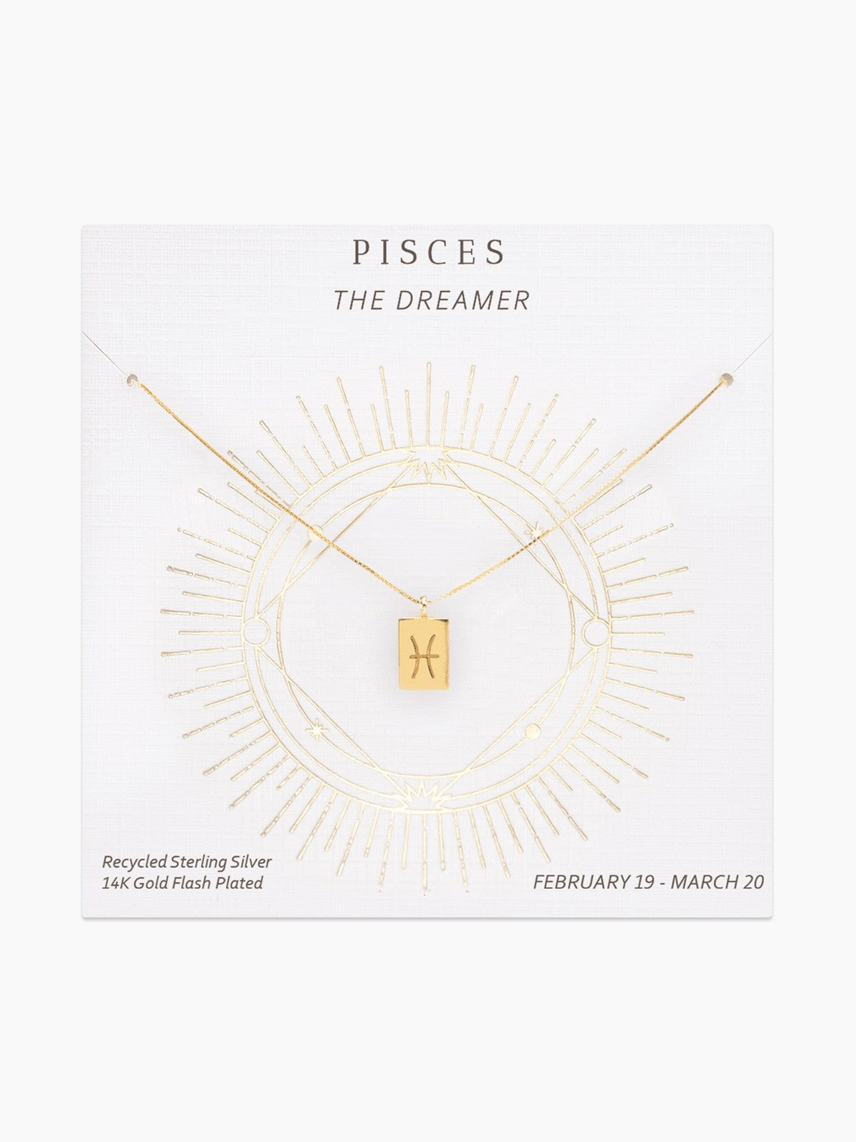 Zodiac Tag Necklace