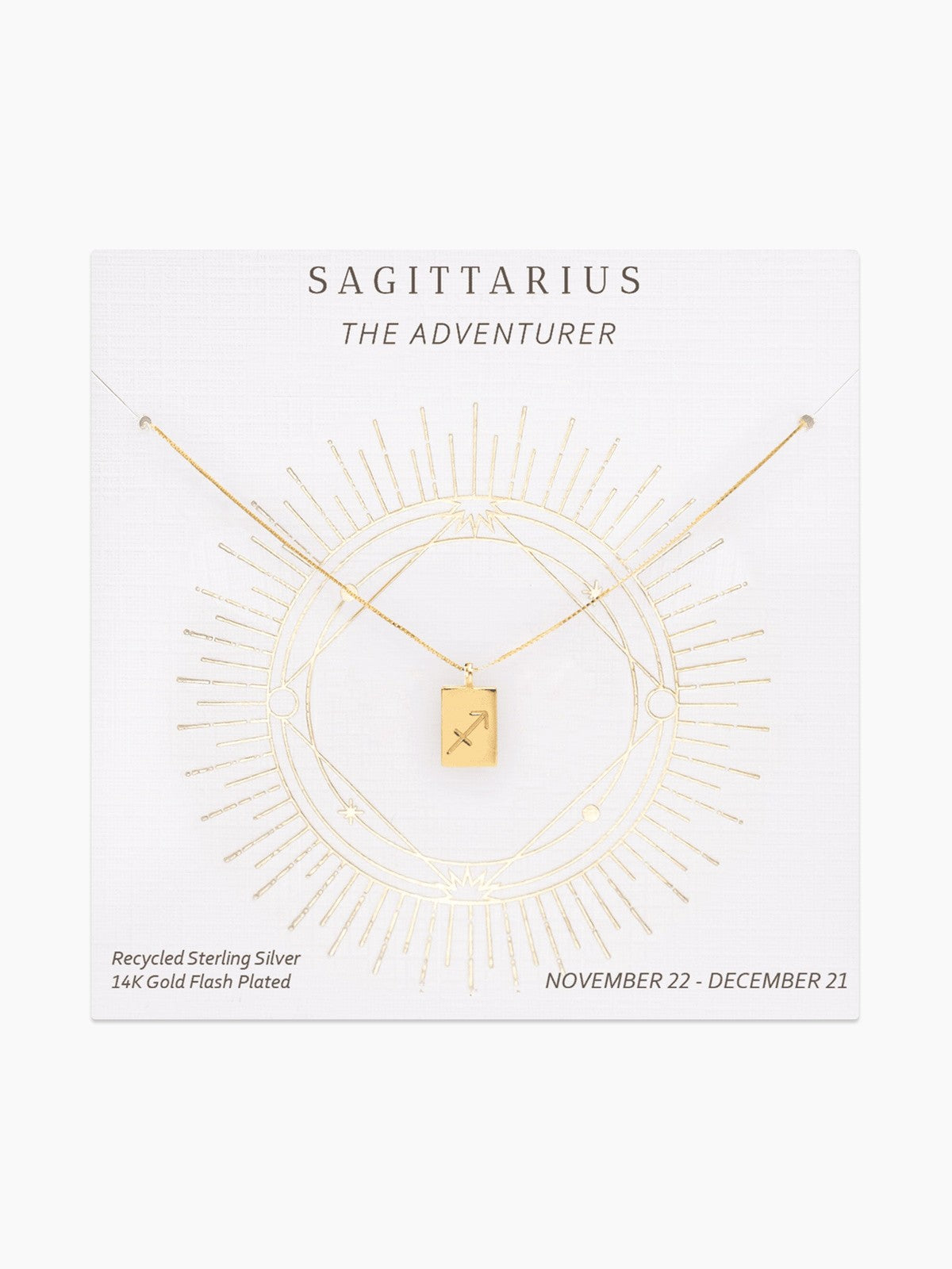 Zodiac Tag Necklace