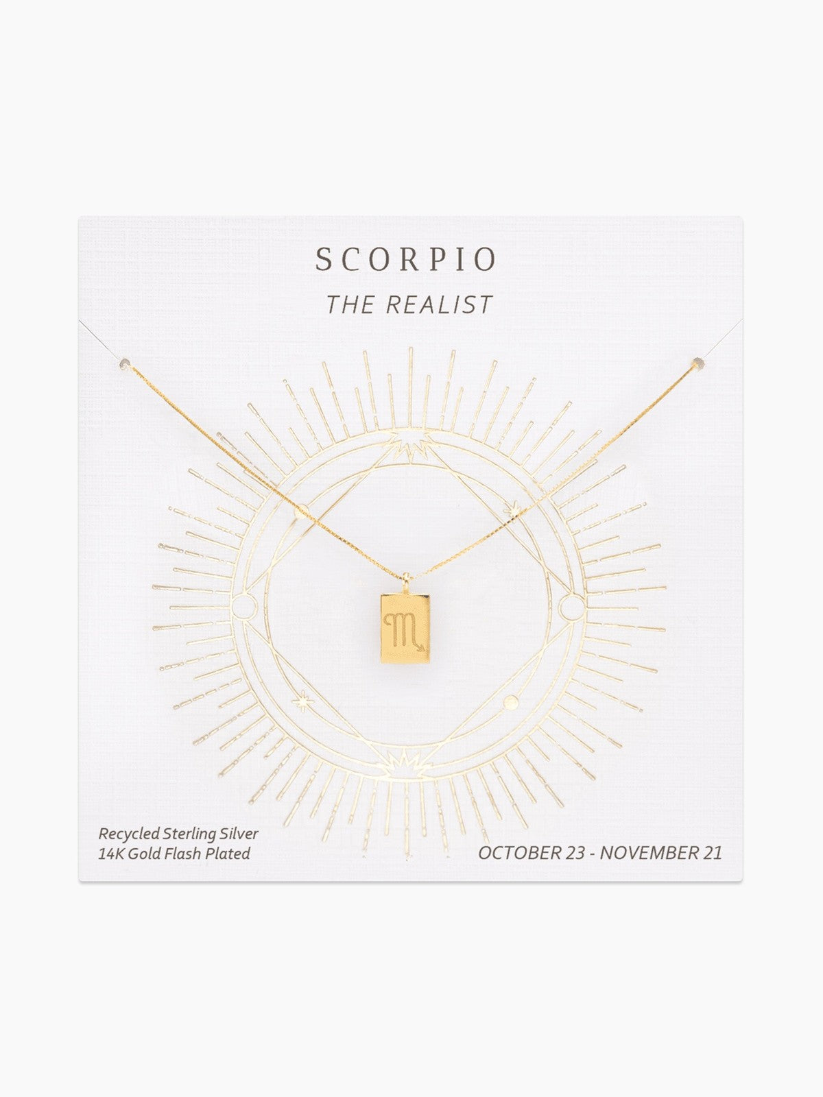 Zodiac Tag Necklace